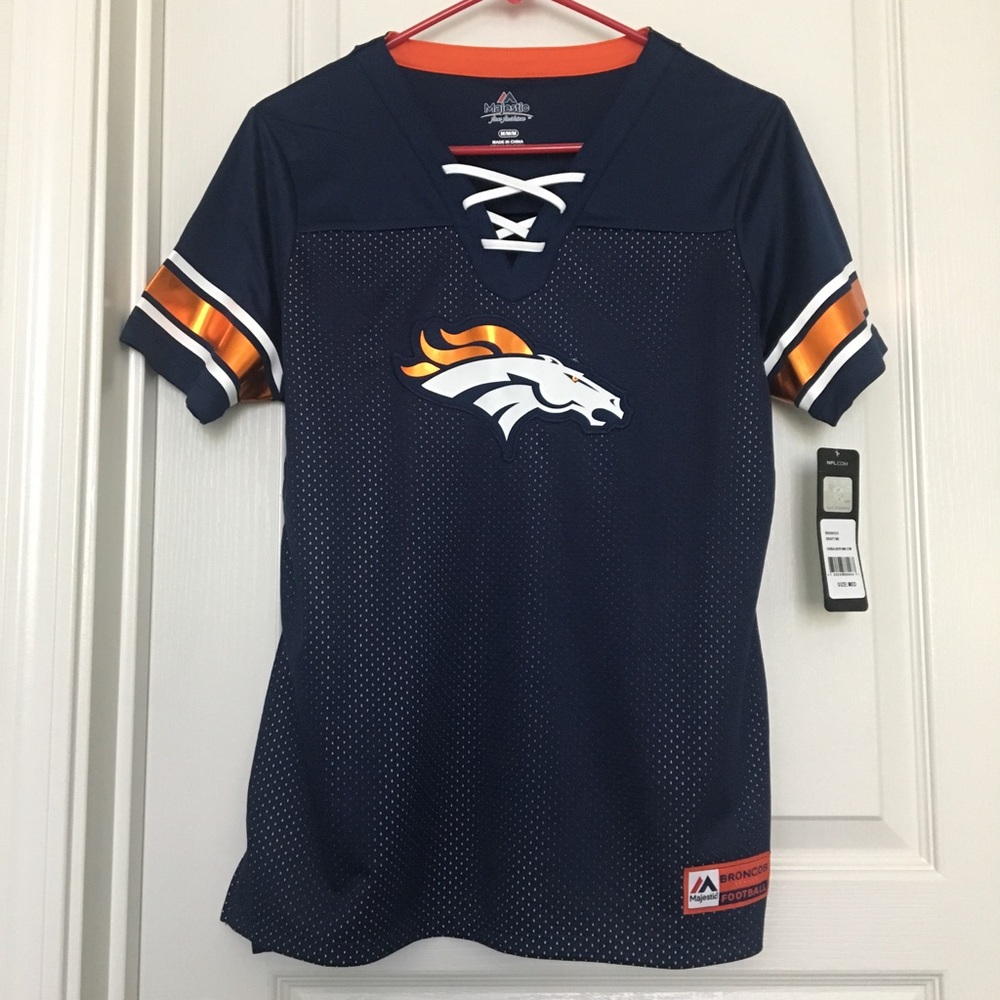 New Women’s Denver Broncos draft, lace up T-shirt